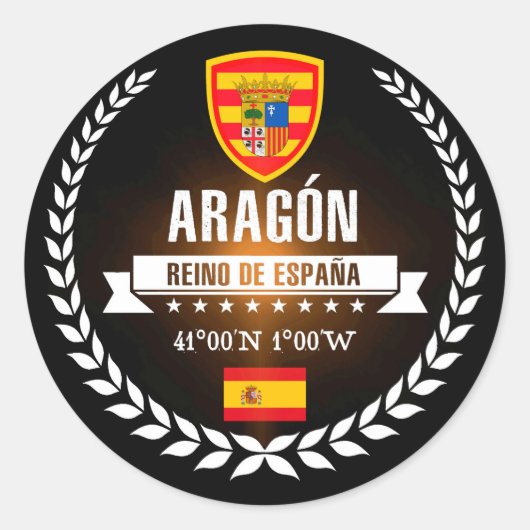 Sticker Rond Aragon (Devant)