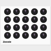 Sticker Rond Araignée bijouterie KRW Halloween (Feuille)