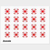Sticker Rond Araignée japonaise (Feuille)