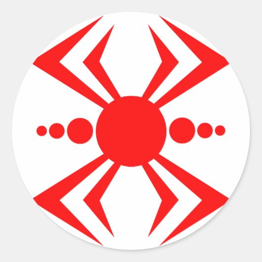 Sticker Rond Araignée japonaise (Devant)