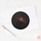 Sticker Rond Araignée rouge (Enveloppe)