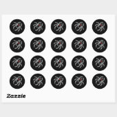 Sticker Rond araignée veuve noire (Feuille)