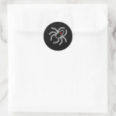 Sticker Rond araignée veuve noire (Sac)