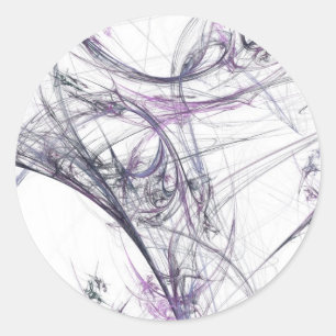 Sticker Rond Araignée Web arrière-plan fractalSticker rond