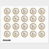 Sticker Rond Araignées d'Halloween (Feuille)