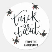 Sticker Rond Araignées Halloween personnalisées de 1,5 pouce (Devant)