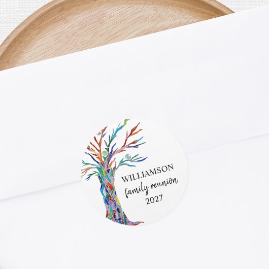 Sticker Rond Arborescence familiale