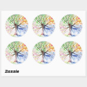 Sticker Rond Arbre (Feuille)