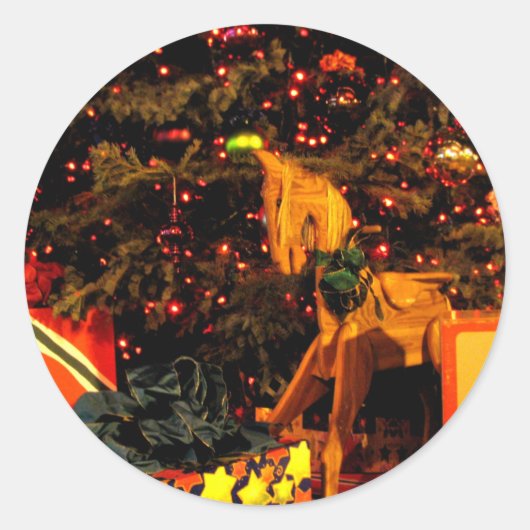 Sticker Rond Arbre 3 de cadeau (Devant)