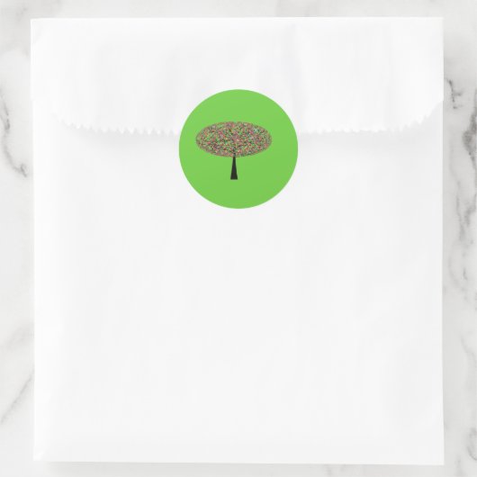 Sticker Rond Arbre à bonbons (Sac)