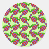 Sticker Rond Arbre à bonbons - Customisé (Devant)