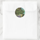 Sticker Rond Arbre à châtaignes en fleurs par Vincent van Gogh (Sac)