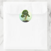 Sticker Rond Arbre à cyprès de Bonsai (Sac)