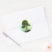 Sticker Rond Arbre à cyprès de Bonsai (Enveloppe)
