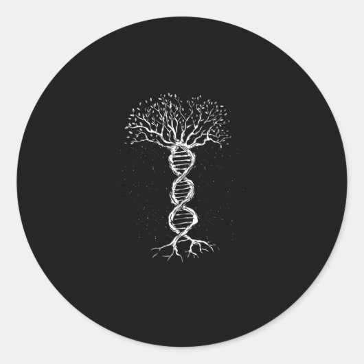 Sticker Rond Arbre ADN (Devant)