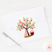 Sticker Rond Arbre Apple (Enveloppe)