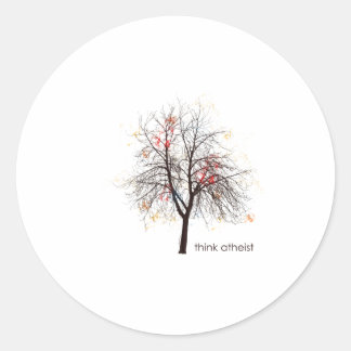 Sticker Rond Arbre athée