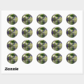 Sticker Rond Arbre bonsaï (Feuille)