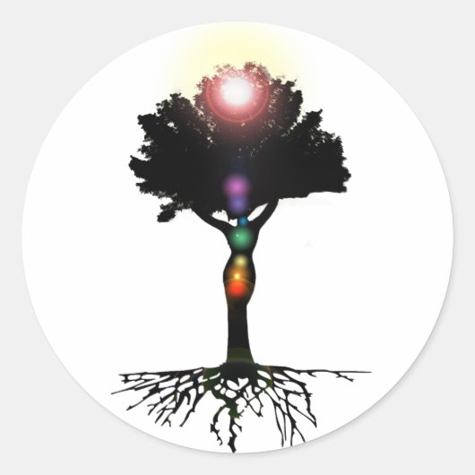 Sticker Rond Arbre chakra (Devant)