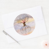 Sticker Rond Arbre contre le ciel (Enveloppe)