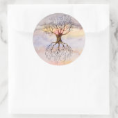 Sticker Rond Arbre contre le ciel (Sac)