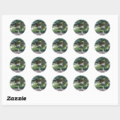 Sticker Rond Arbre d'autocollant de sagesse (Feuille)