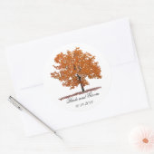 Sticker Rond Arbre d'automne (Enveloppe)