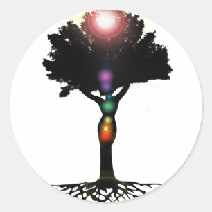 Sticker Rond Arbre de Chakra