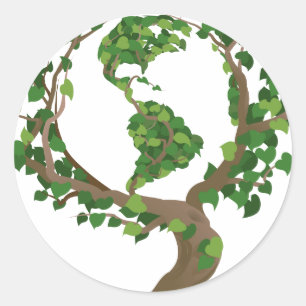 Sticker Rond arbre de globe