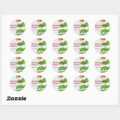 Sticker Rond Arbre de Noël (Feuille)