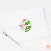 Sticker Rond Arbre de Noël (Enveloppe)