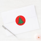 Sticker Rond arbre de Noël (Enveloppe)