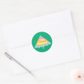 Sticker Rond Arbre de Noël customisé (Enveloppe)