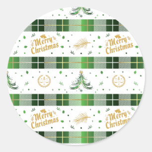 Sticker Rond Arbre de Noël de l'avocat - Scales de justice
