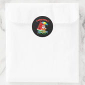 Sticker Rond Arbre de Noël en pastèque Noël d'été (Sac)