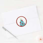Sticker Rond Arbre de Noël KiniArt (Enveloppe)
