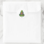 Sticker Rond Arbre de Noël Libellule Noël Libellule (Sac)