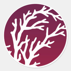 Sticker Rond Arbre de roues crème