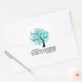 Sticker Rond Arbre de syndrome de Tourette (Enveloppe)