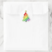 Sticker Rond Arbre de vacances Rainbow (Sac)