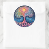 STICKER ROND ARBRE DE VIE (Sac)