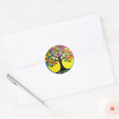 Sticker rond Arbre de vie classique (Enveloppe)
