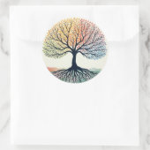 Sticker Rond ARBRE DE VIE Patch (Sac)