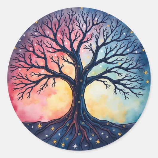 Sticker Rond ARBRE DE VIE Patch (Devant)