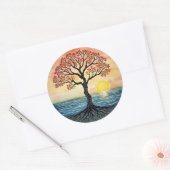 Sticker Rond ARBRE DE VIE Patch (Enveloppe)