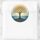 Sticker Rond ARBRE DE VIE Patch (Sac)