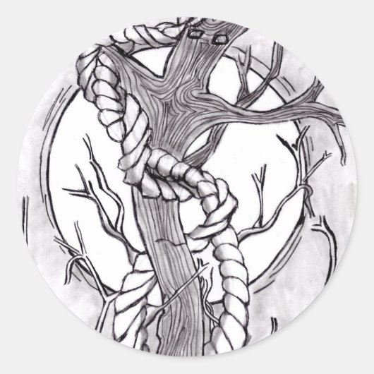 Sticker Rond arbre diabolique (Devant)