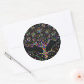 Sticker Rond Arbre En Verre De Faux De Prospérité (Enveloppe)