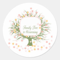 Arbre familial en floraison