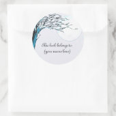 Sticker Rond Arbre, hiver (Sac)